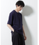 フェイクレイヤードキーネックTシャツ 半袖