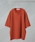 フェイクレイヤードキーネックTシャツ 半袖