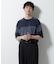 リラックス異素材ボーダーTシャツ 半袖