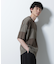 リラックス異素材ボーダーTシャツ 半袖