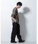 リラックス異素材ボーダーTシャツ 半袖
