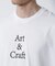 「Art & Craft」エディトリアル 刺繍Tシャツ