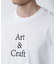 「Art & Craft」エディトリアル 刺繍Tシャツ