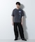 「A-C-Z」ピグメントグラフィックTシャツ 半袖