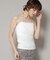 ストレッチポンチカップ付きベアトップキャミソール