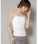 ストレッチポンチカップ付きベアトップキャミソール