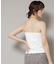 ストレッチポンチカップ付きベアトップキャミソール