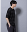 ブークレーラメボーダー ニットTシャツ