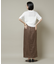 梨地半袖ポロニット