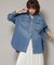 Healthy DENIM／Almond デニム ビッグシャツ