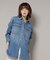 Healthy DENIM／Almond デニム ビッグシャツ