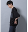 配色ステッチ フェイクスエードポケットTシャツ