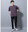 ナノベアボーダーTシャツ 半袖