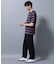 ナノベアボーダーTシャツ 半袖