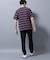 ナノベアボーダーTシャツ 半袖