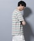 ナノベアボーダーTシャツ 半袖