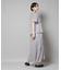 フリンジシフォンギャザーブラウス(セットアップ可)
