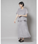 フリンジシフォンギャザーブラウス(セットアップ可)
