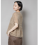 フリンジシフォンギャザーブラウス(セットアップ可)