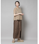 フリンジシフォンギャザーブラウス(セットアップ可)