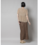 フリンジシフォンギャザーブラウス(セットアップ可)