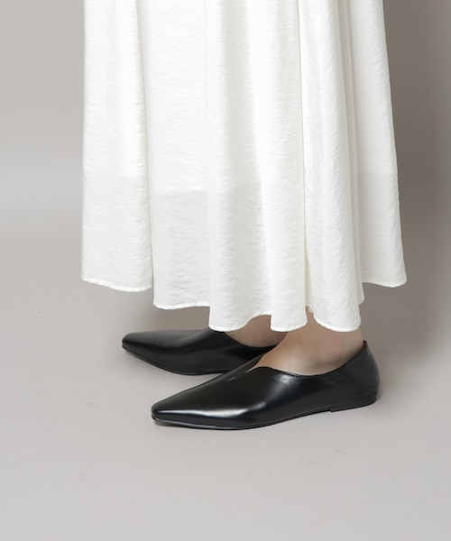 Vカット2wayフラットシューズ｜ナノ・ユニバースの通販｜&mall