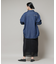 刺繍入りデニムワイドシャツ(セットアップ可)