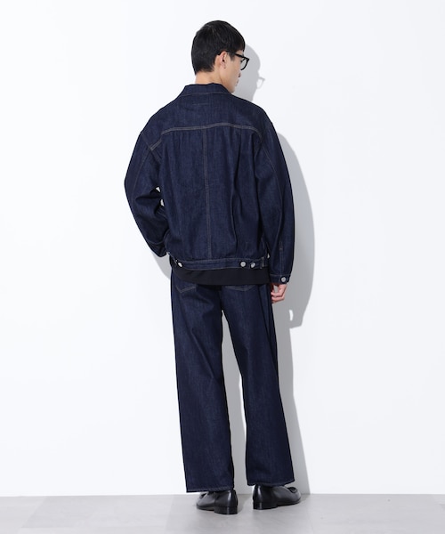 AUTHENコラボ SILKNIZED DENIM トラッカージャケット