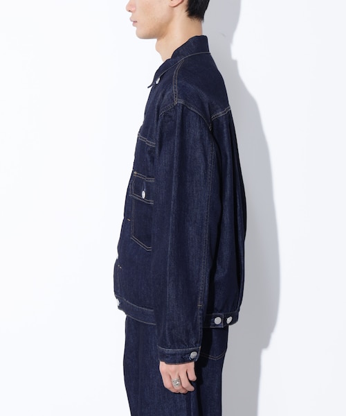 AUTHENコラボ SILKNIZED DENIM トラッカージャケット