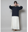フェイクレイヤードワッフルカットトップス