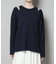 フェイクレイヤードワッフルカットトップス