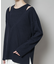 フェイクレイヤードワッフルカットトップス