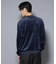 ベロアプルオーバー Vネックスウェット