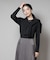 CICA&UVカット加工クルーネックリブニット