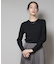 CICA&UVカット加工クルーネックリブニット