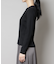 CICA&UVカット加工クルーネックリブニット