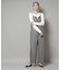 CICA&UVカット加工クルーネックリブニット