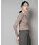 CICA&UVカット加工クルーネックリブニット