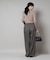 CICA&UVカット加工クルーネックリブニット