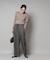 CICA&UVカット加工クルーネックリブニット