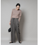 CICA&UVカット加工クルーネックリブニット