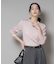 CICA&UVカット加工クルーネックリブニット