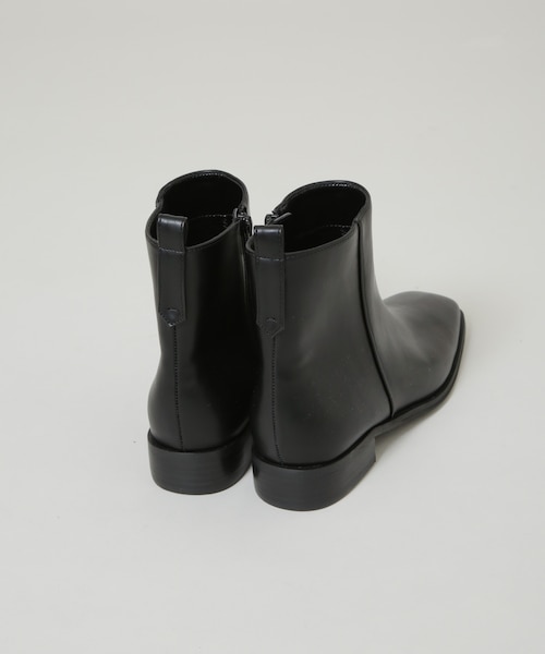 スクエアトゥフラットブーツ｜ナノ・ユニバースの通販｜&mall（アンド