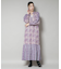 Sara mallika／FLOWER PRINT YOKE DRESS