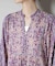 Sara mallika／FLOWER PRINT YOKE DRESS