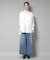 Sara mallika／COTTON PINTUCK LACE BLOUSE