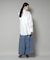 Sara mallika／COTTON PINTUCK LACE BLOUSE