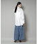 Sara mallika／COTTON PINTUCK LACE BLOUSE
