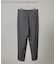 ATON／BACK SATIN STANDARD PANTS
