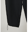 ATON／BACK SATIN UTILITY PANTS